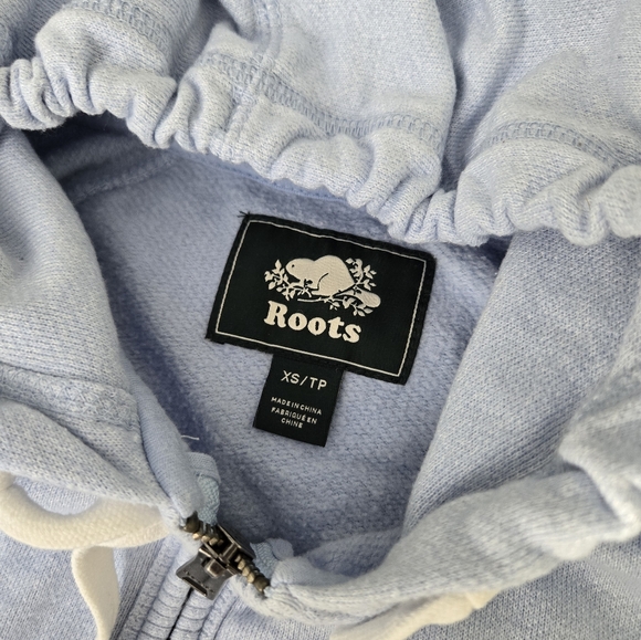 ๐ Roots Original Full Zip Hoodie Blue - Picture 3 of 5